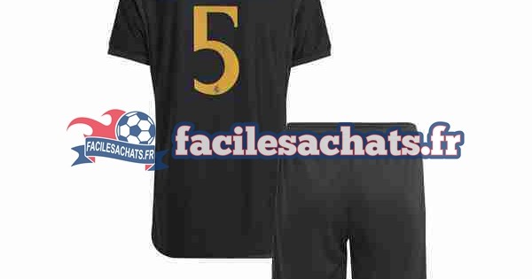 Maillot Real Madrid Jude Bellingham 5 2023-2024 3ème Enfant MC